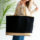 Black Cabana Tote